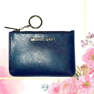 Michael Kors Jet Set Travel Sm. Top Zip Coin Pouch w/ID Holder Saffiano Leather